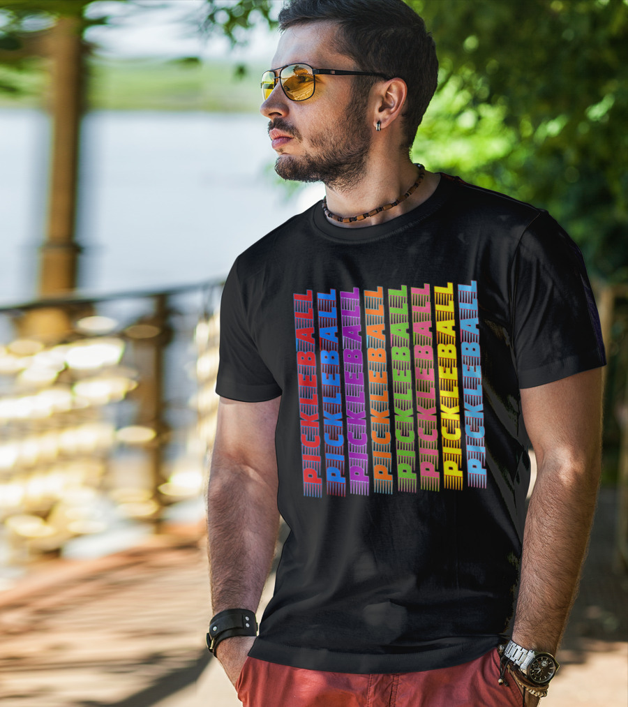 Pickleball Classic Multi-Colored T-Shirt