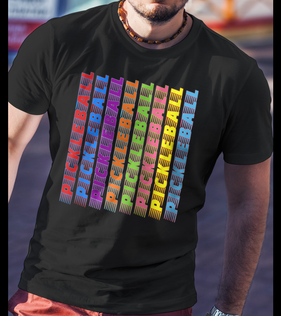 Pickleball Classic Multi-Colored T-Shirt