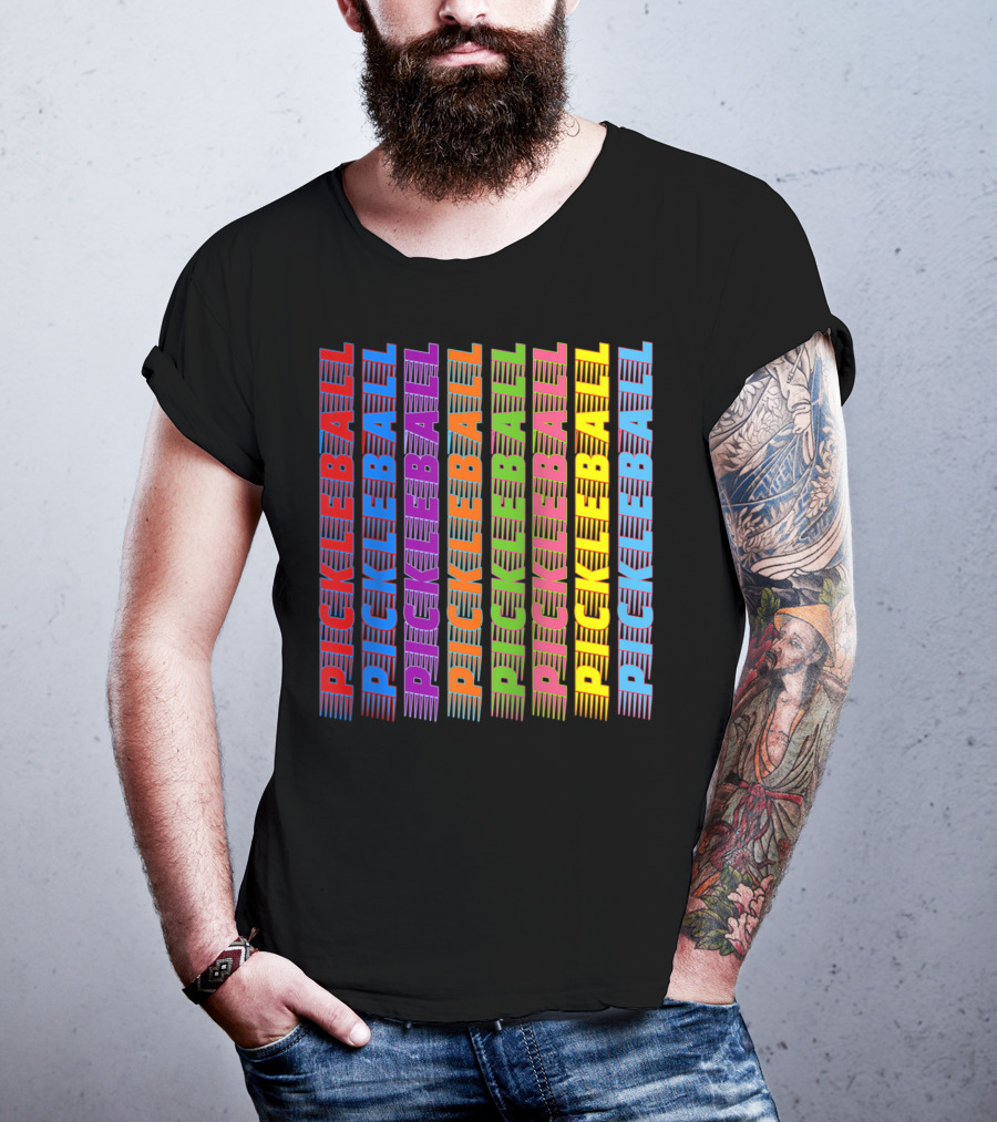 Pickleball Classic Multi-Colored T-Shirt
