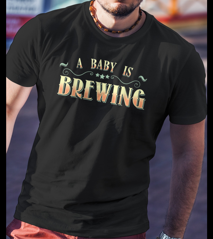 A Baby Is Brewing Expecting Cute Gif T-Shirt