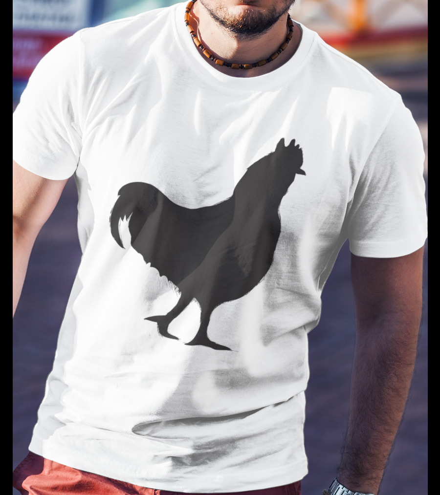 Chicken Poultry Silhouette Icon T-Shirt