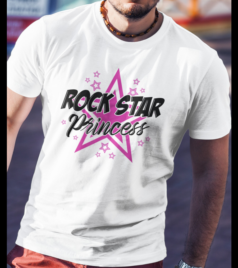 Rockstar Princess Pink Star Sassy Cool T-Shirt