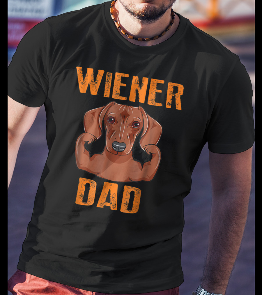 Wiener Dad Dachshund Father's Day T-Shirt