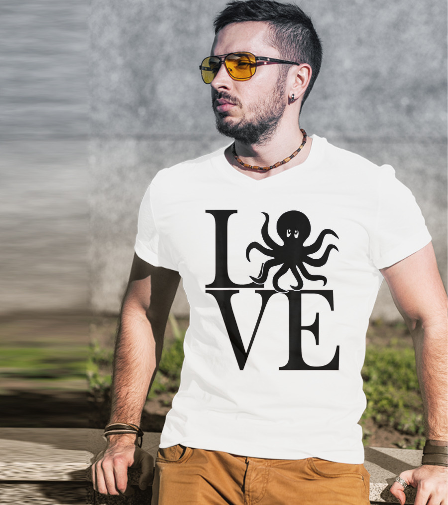 LOVE Octopus Dive Dive Dive T-Shirt