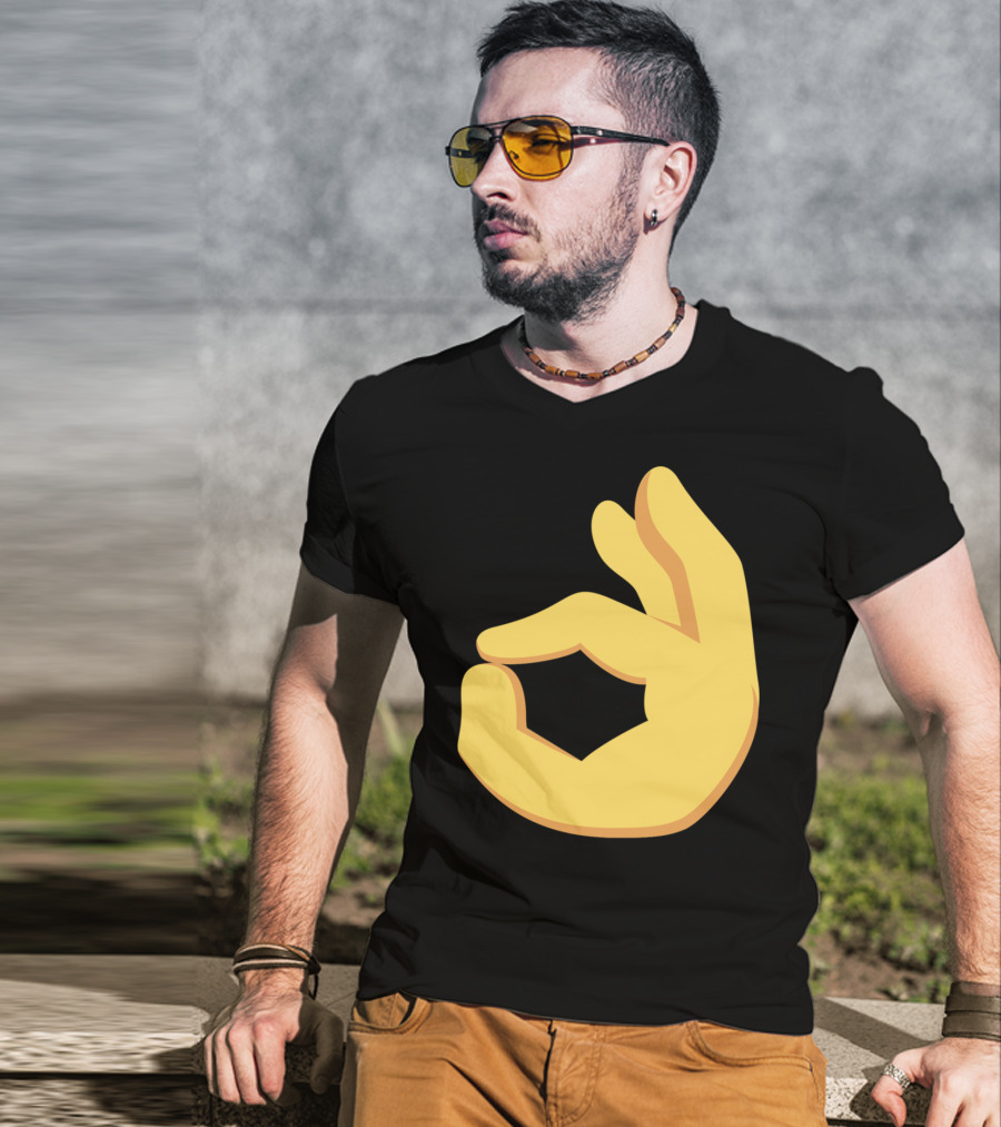 Emoji Ok Hand Sign Okay Yes Dank T-Shirt