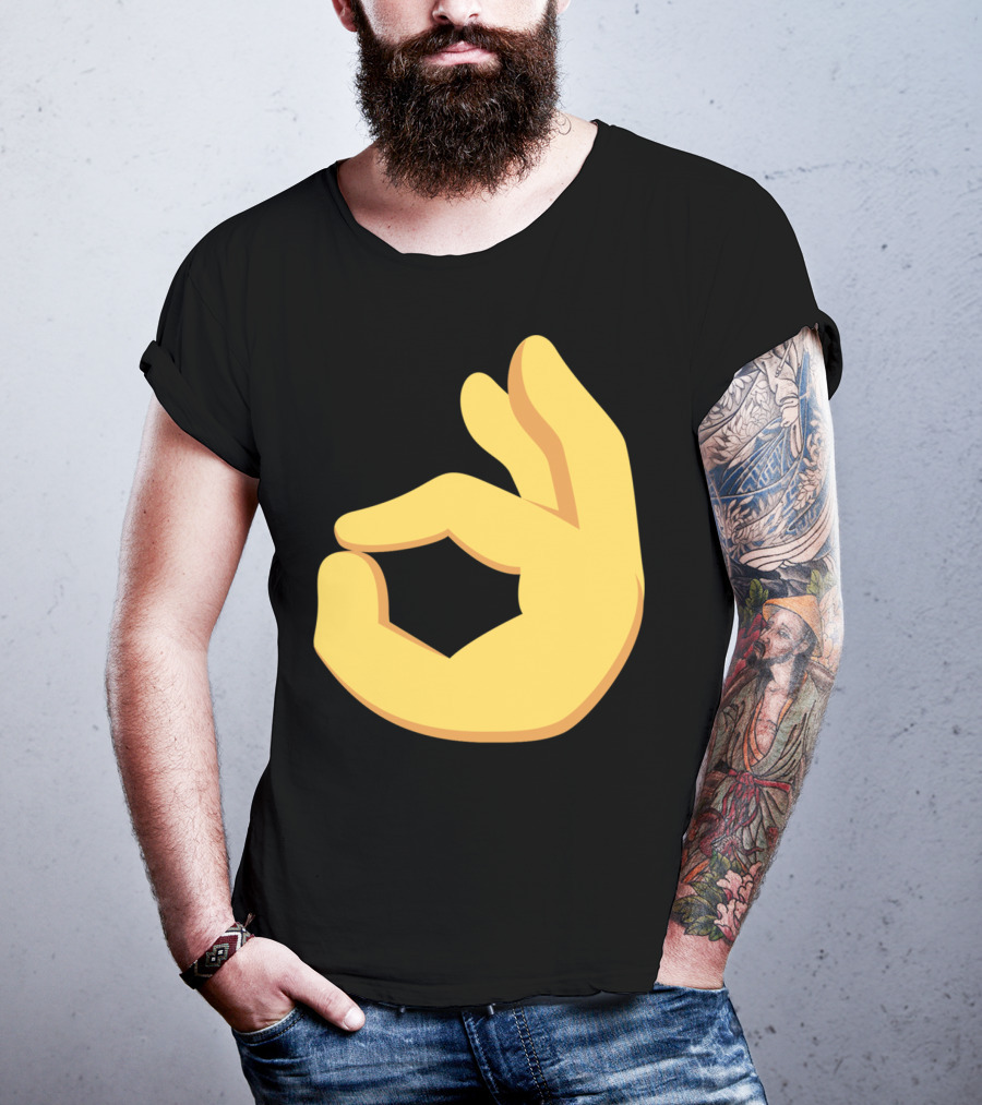 Emoji Ok Hand Sign Okay Yes Dank T-Shirt
