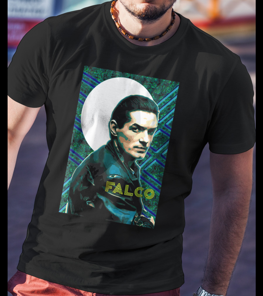 Falco Art Deco Retro Style Portrait T-Shirt