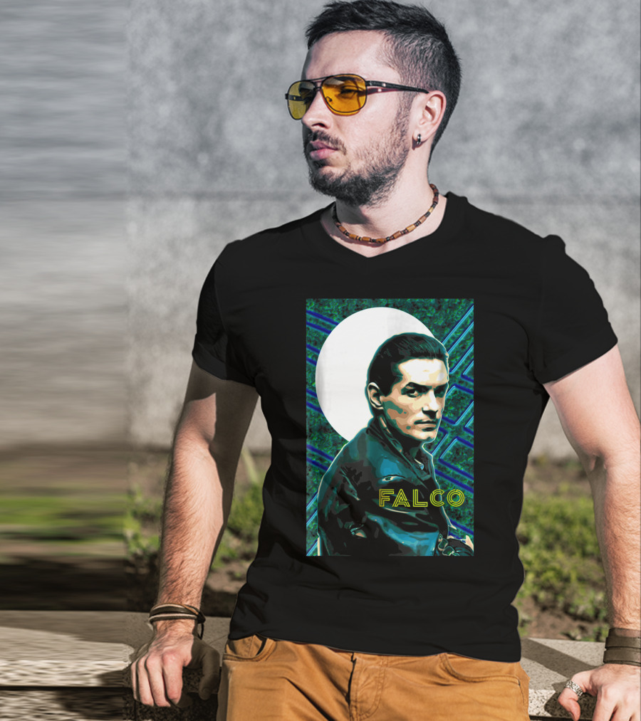 Falco Art Deco Retro Style Portrait T-Shirt