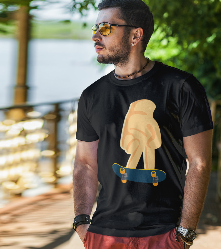 Fingerboard Skateboard Finger Skating Skateboard Board T-Shirt