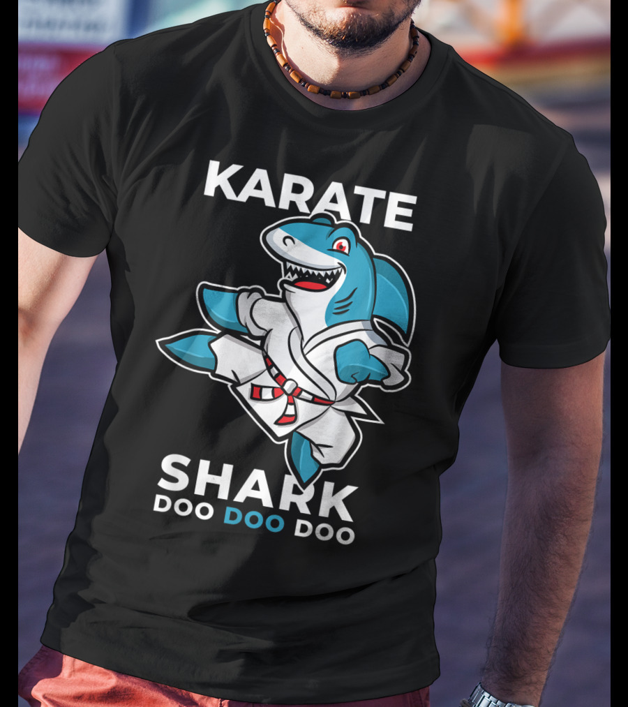 Karate Shark Doo Doo Doo Martial Arts Baby Shark T-Shirt