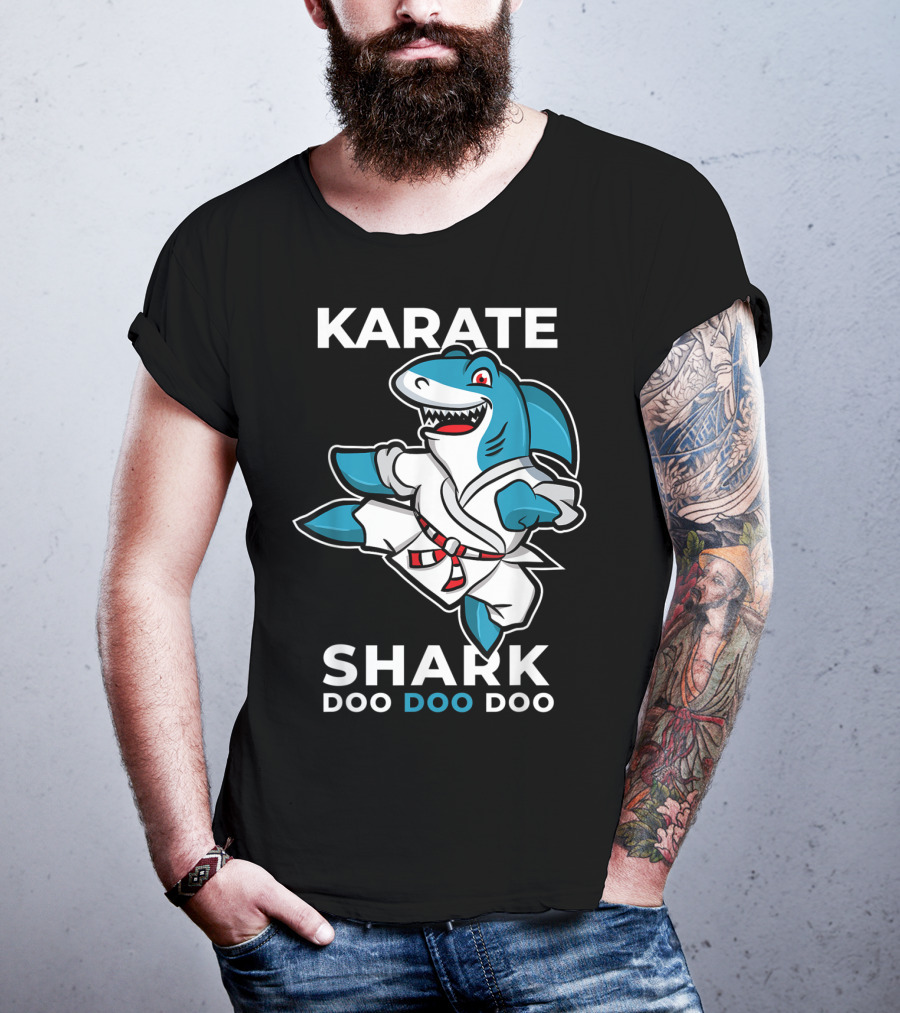 Karate Shark Doo Doo Doo Martial Arts Baby Shark T-Shirt