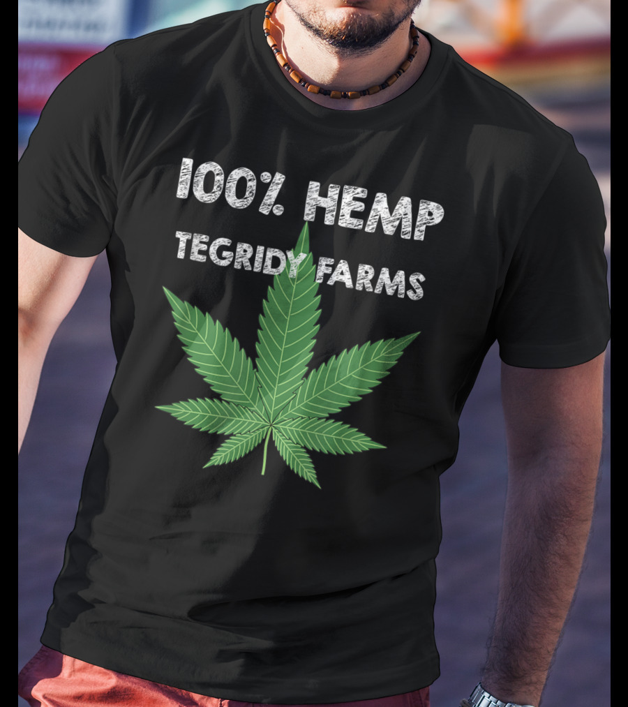 100% Hemp Tegridy Farms Leaf Comedy T-Shirt