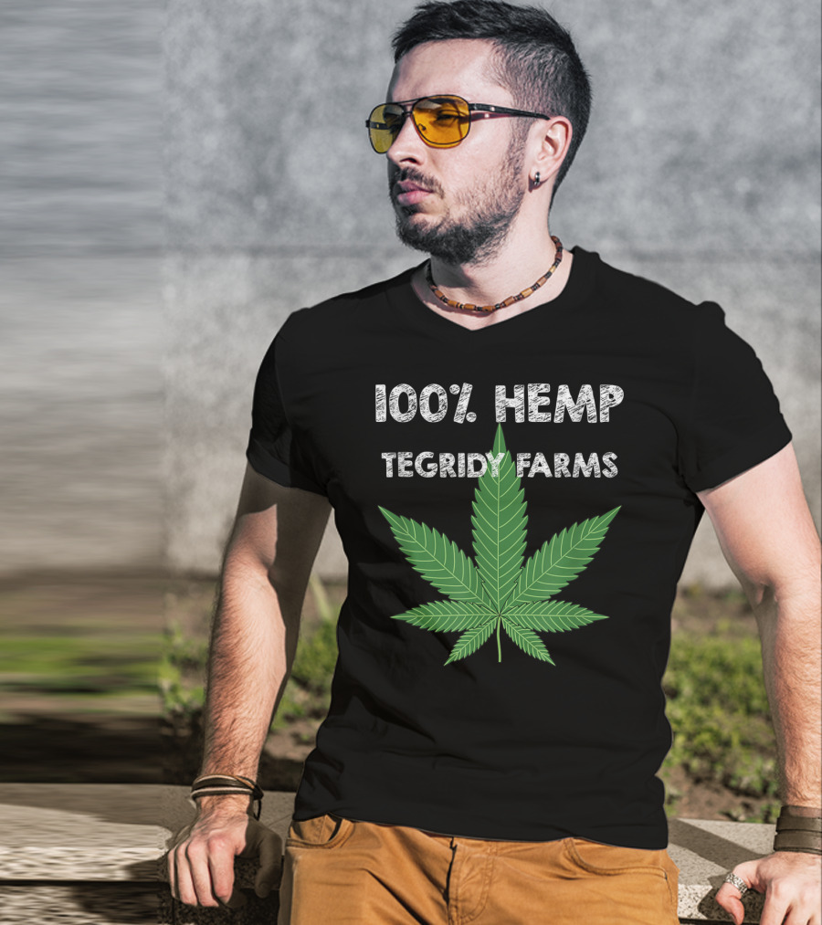 100% Hemp Tegridy Farms Leaf Comedy T-Shirt