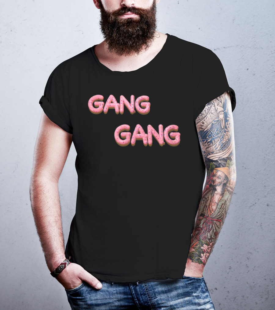 Gang Gang Pink Donut Font With Sprinkles T-Shirt