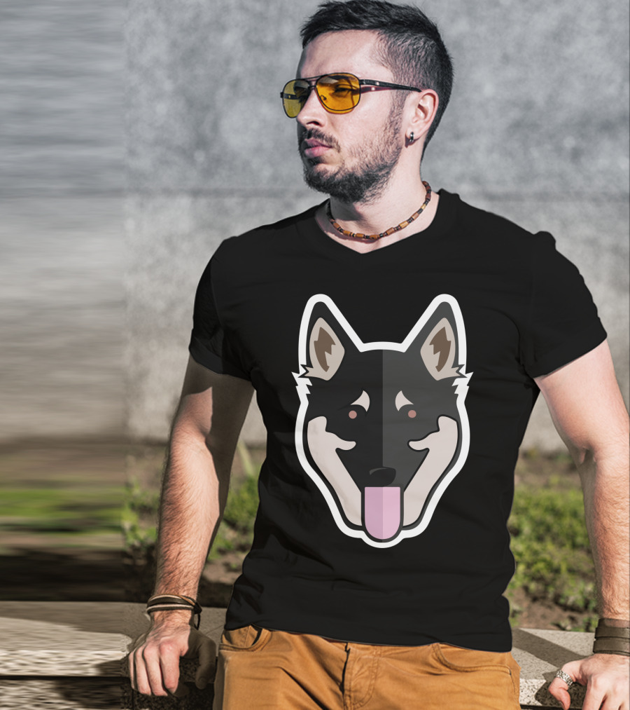 German Shepherd Dog Face T-Shirt