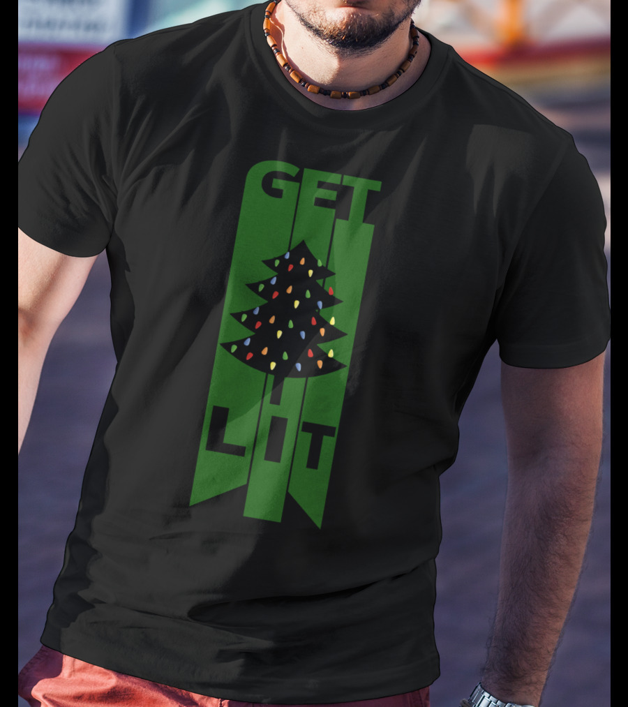 Get Lit Christmas Tree Lights T-Shirt