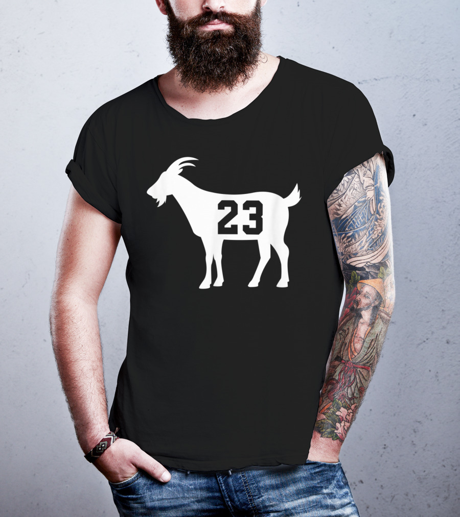 Goat 23 MJ Greatest Of All Time Basketball Legend Iconic Number T-Shirt
