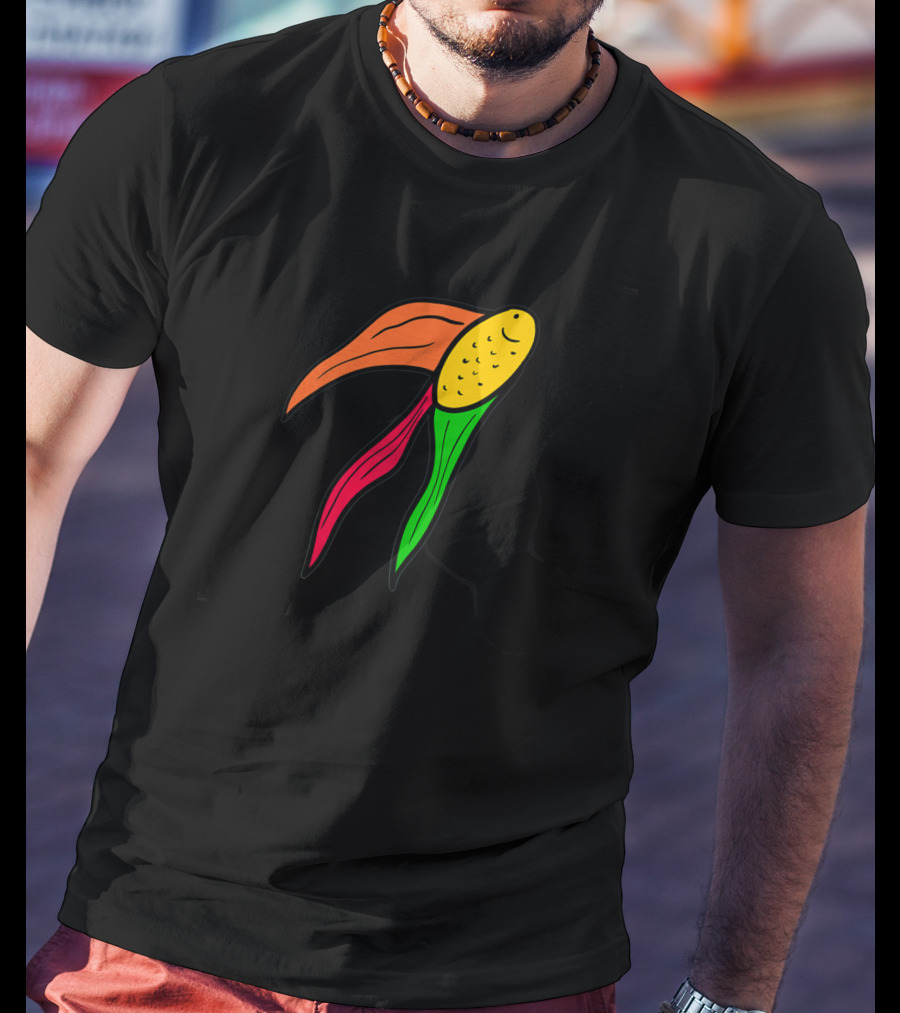 Goldfish Corn Fusion In Vibrant Colors T-Shirt