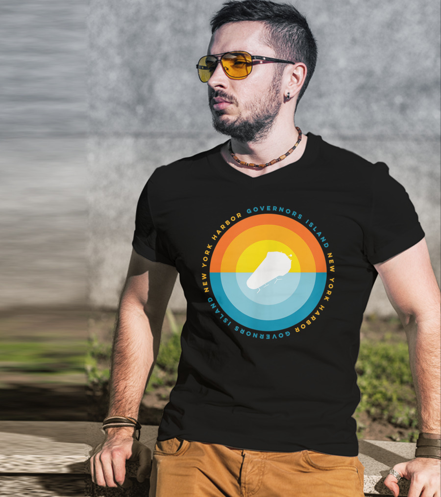 Governors Island New York Harbor Sunset T-Shirt