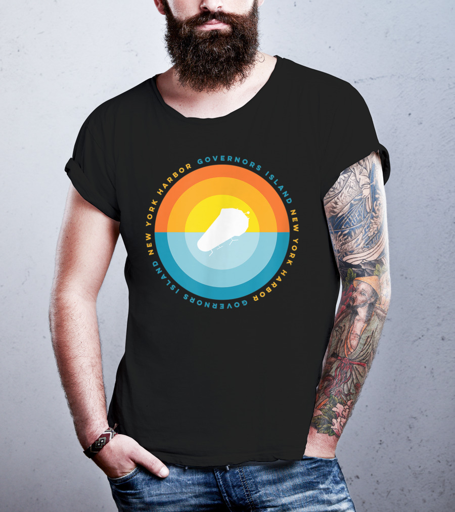 Governors Island New York Harbor Sunset T-Shirt