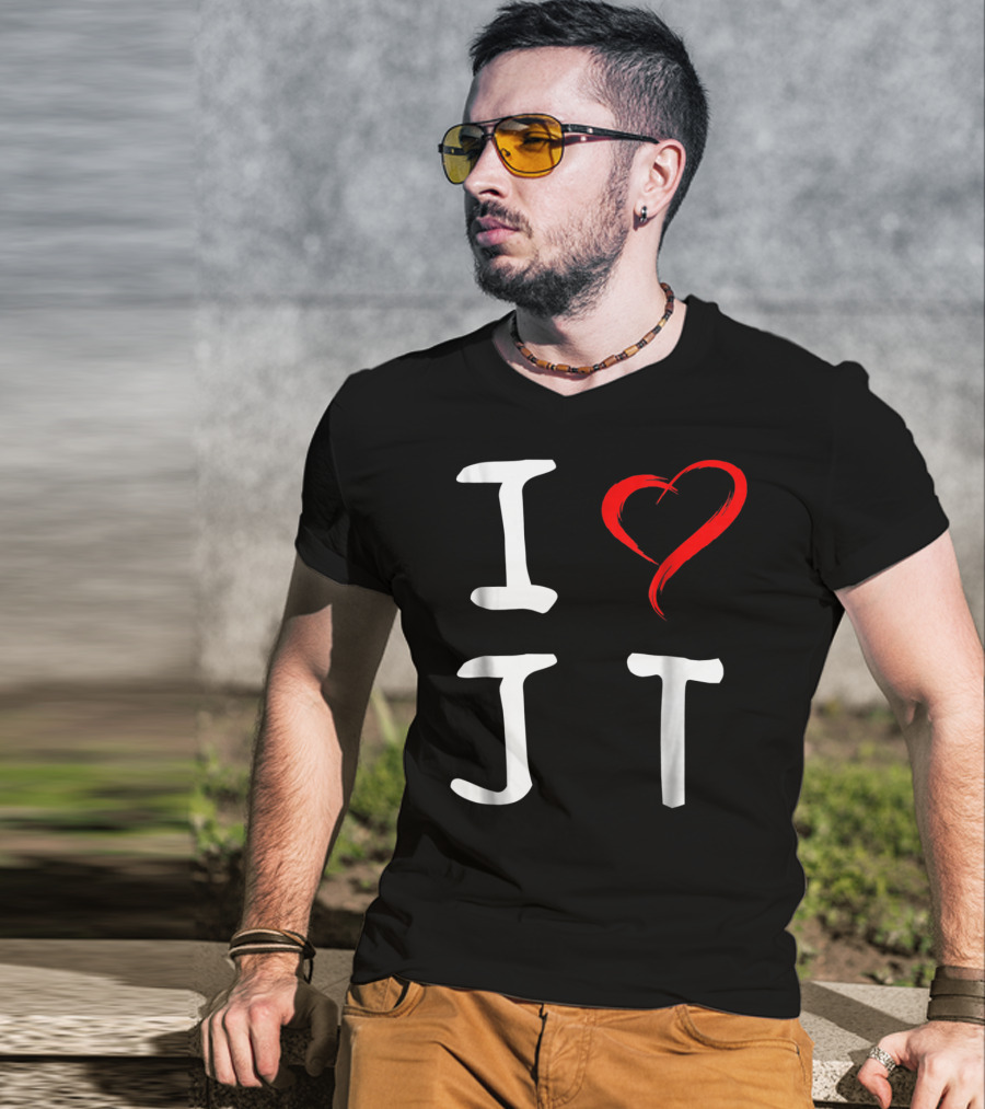 I Love JT Heart Funny JT T-Shirt