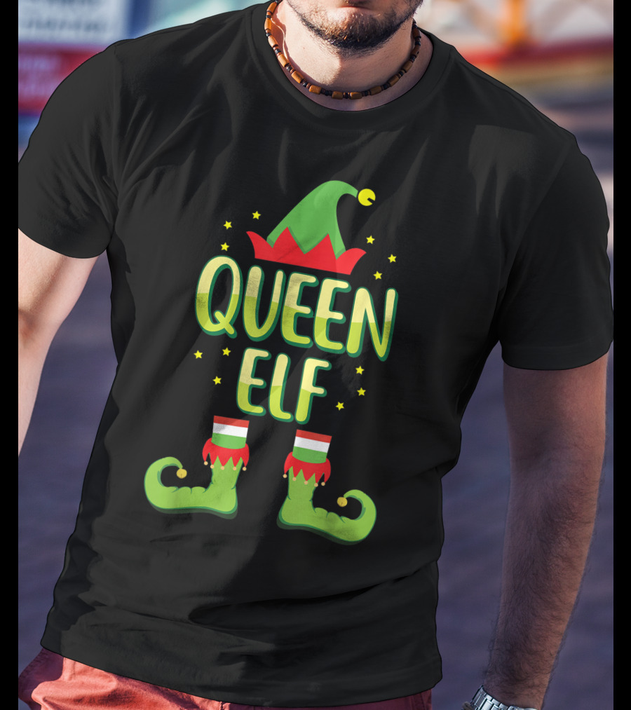 Queen Elf Matching Family Group Holiday T-Shirt