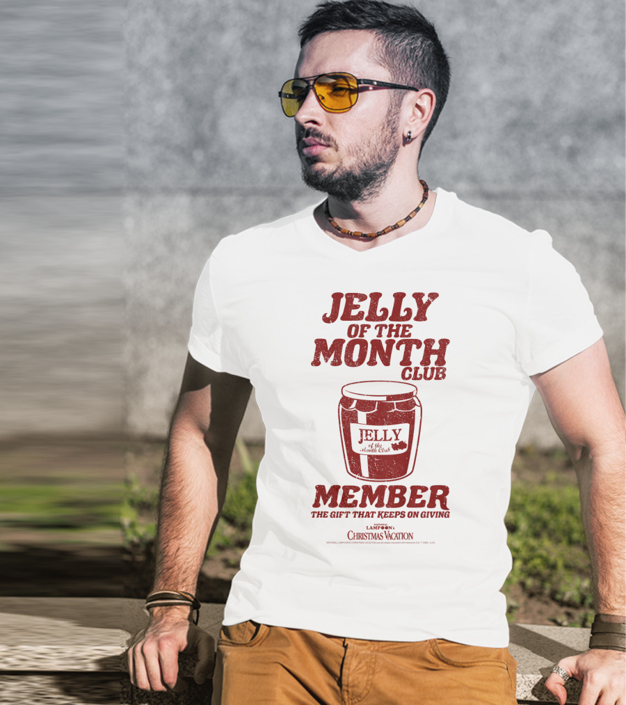 Jelly Of The Month Club Member The Gift That Keeps On Giving Kids National Lampoon's Christmas Vacation T-Shirt