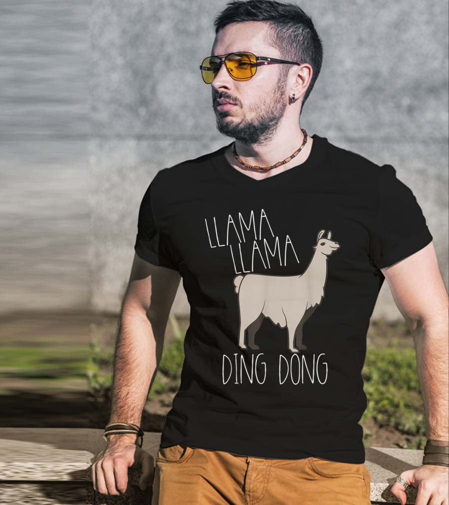 Llama Llama Ding Dong Funny Alpaca T-Shirt