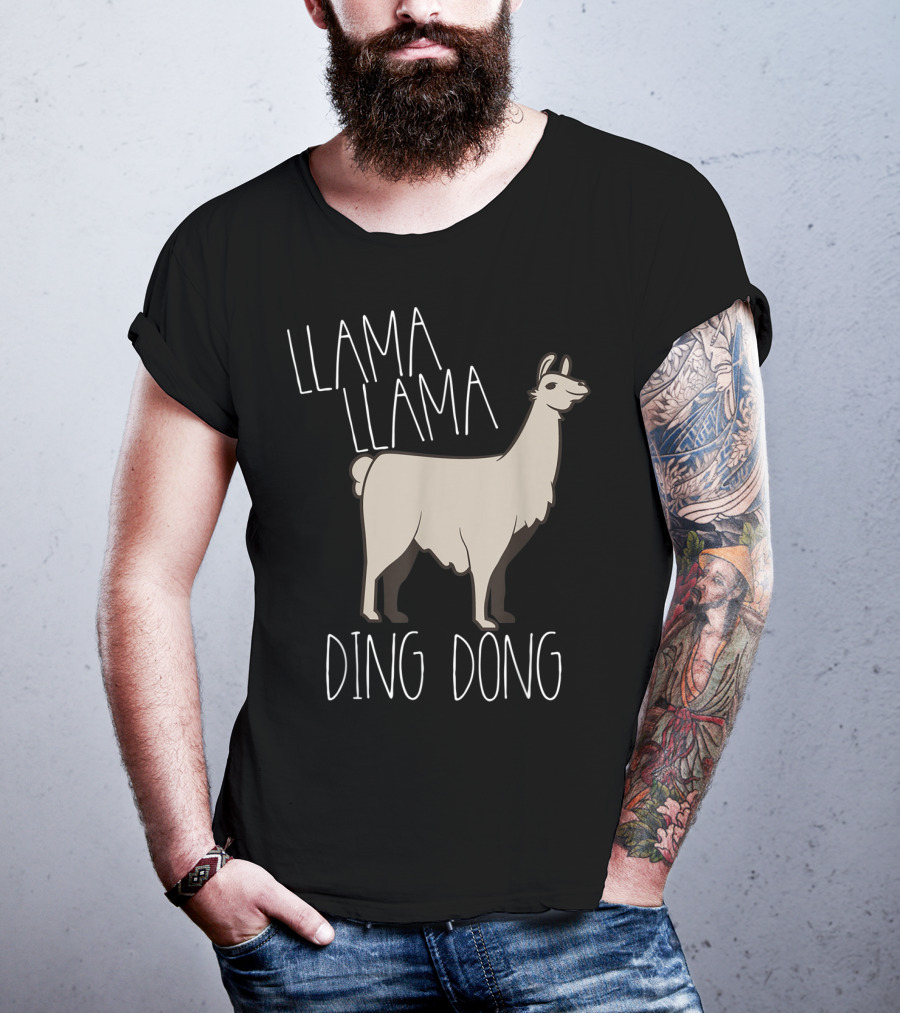 Llama Llama Ding Dong Funny Alpaca T-Shirt