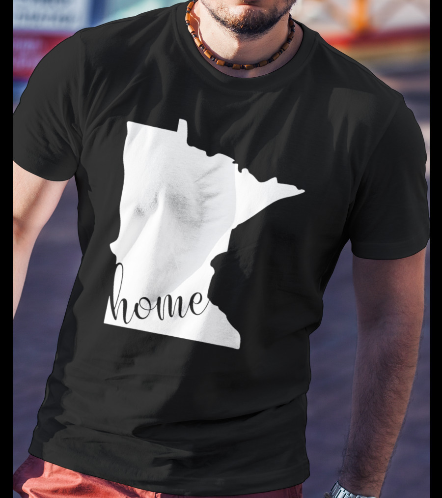 Minnesota Home State Map T-Shirt