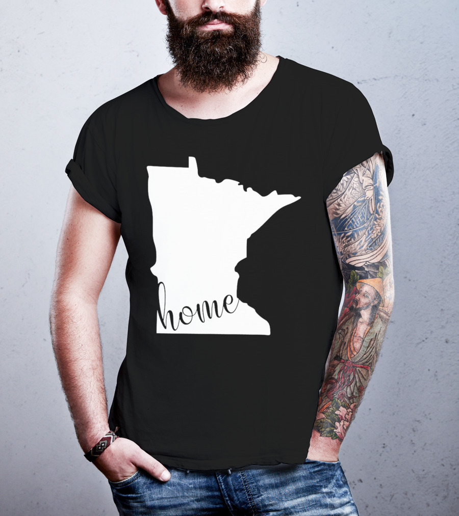 Minnesota Home State Map T-Shirt