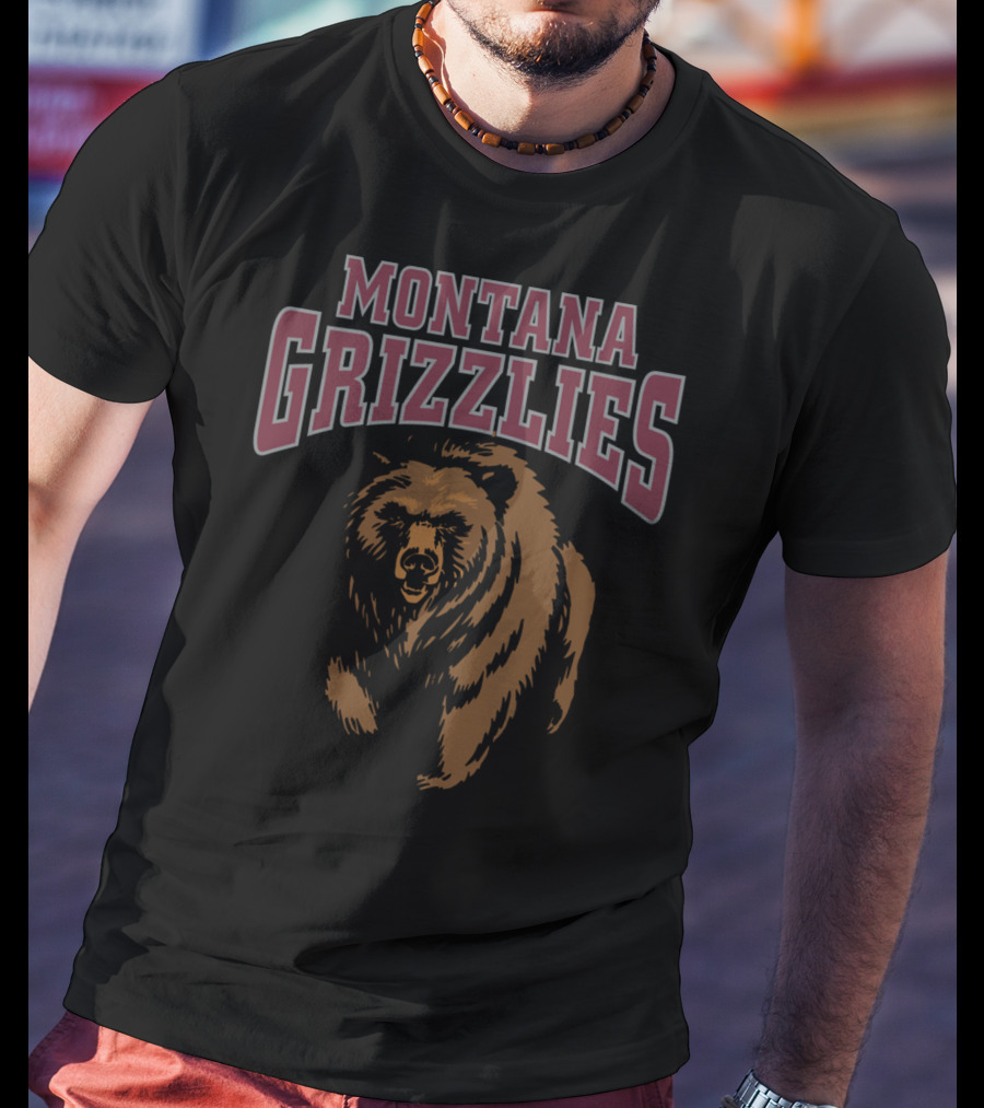 Montana Grizzlies NCAA Women's Griz Bear T-Shirt