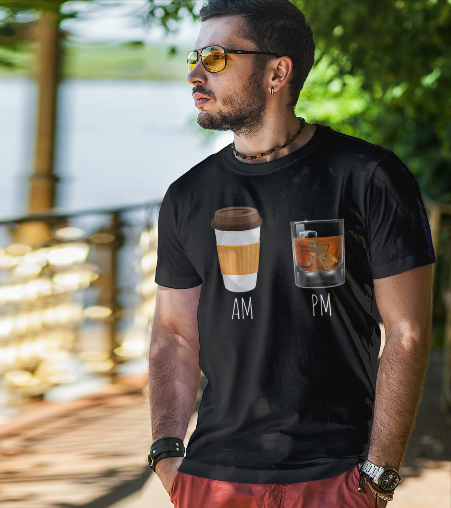 Morning Coffee AM Whiskey PM T-Shirt