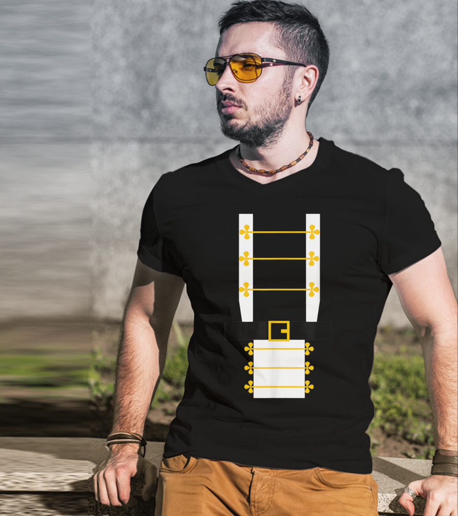 Nutcracker Soldier Costume Uniform Belt Buckle Ballet T-Shirt