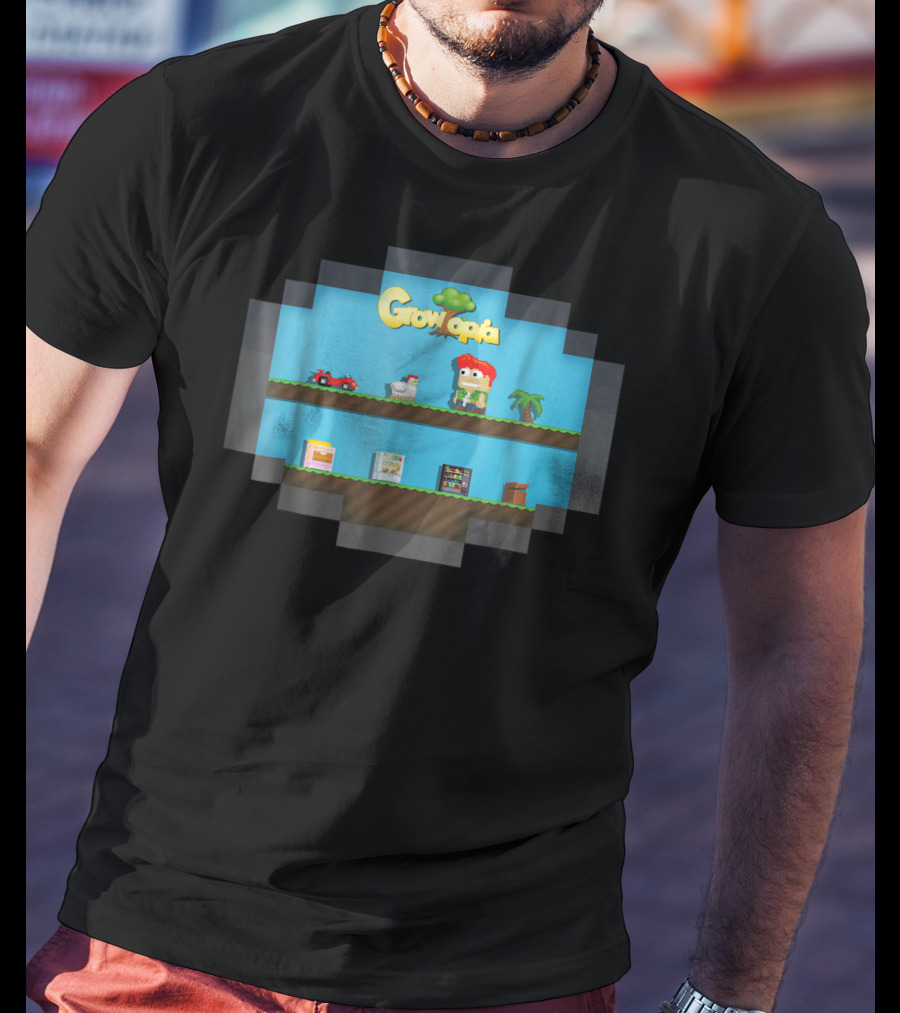 Growtopia Merchandise Into The Game Pixel Art Character And Icons T-Shirt