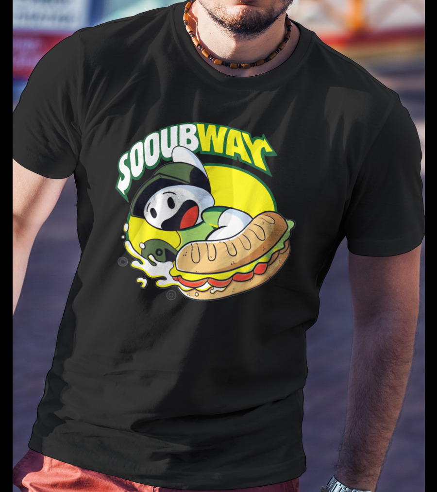 SOOUBWAY Funny Odd Ghost Sandwich Burst T-Shirt