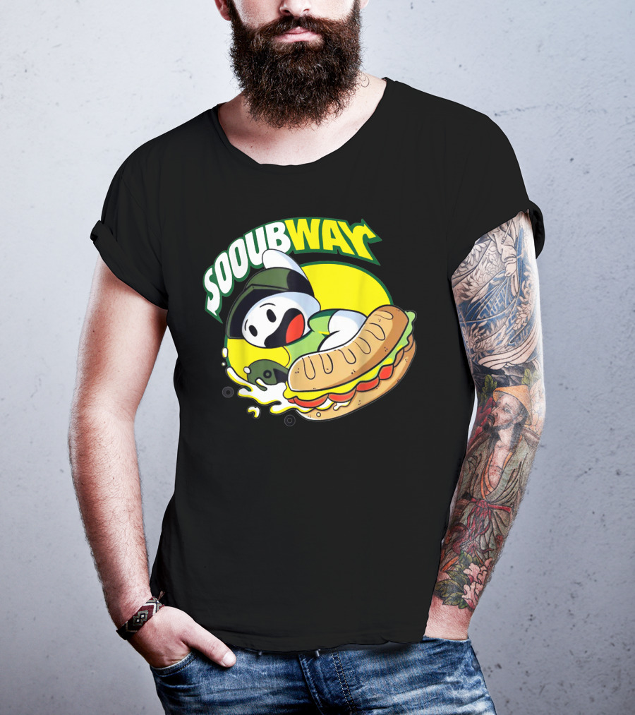 SOOUBWAY Funny Odd Ghost Sandwich Burst T-Shirt
