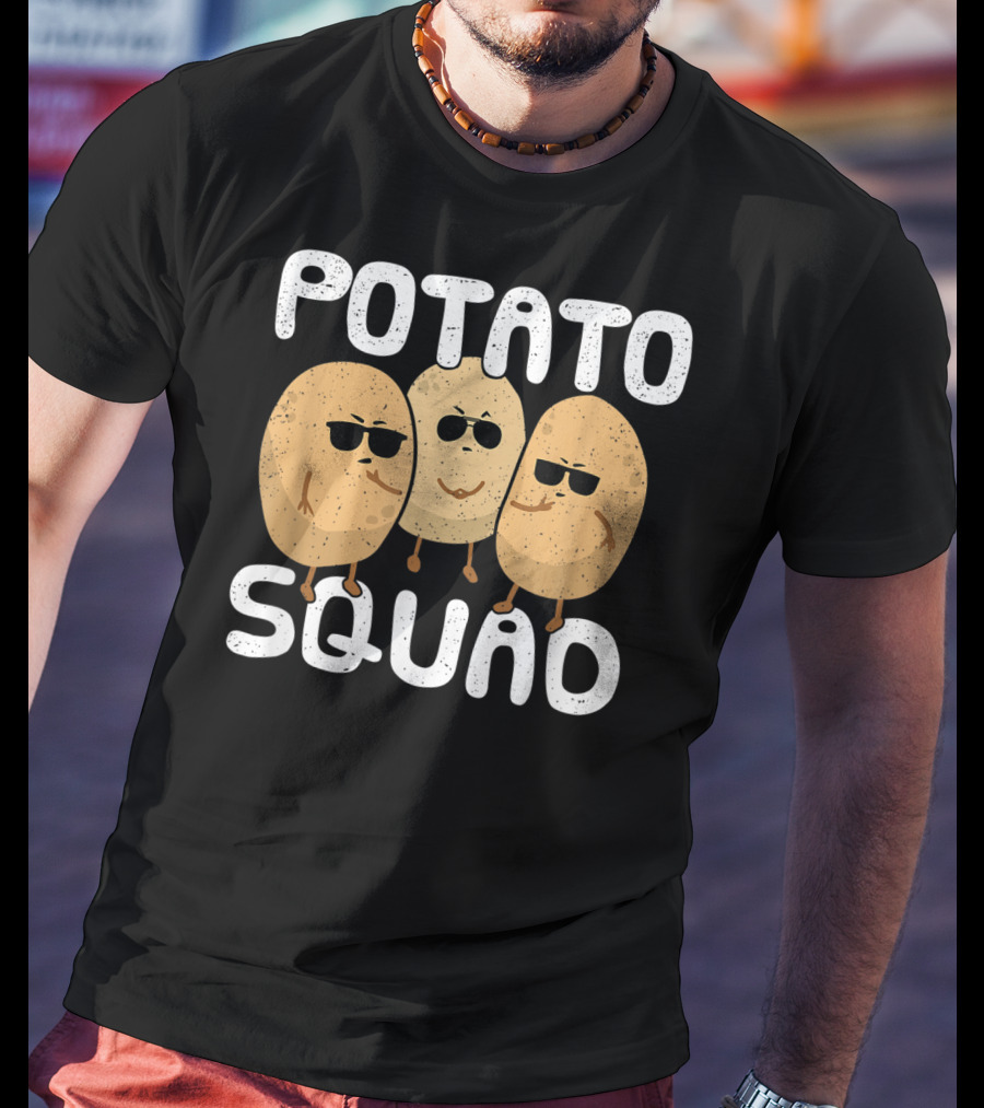 Potato Squad Cool Funny Sunglasses Veggie Trio T-Shirt