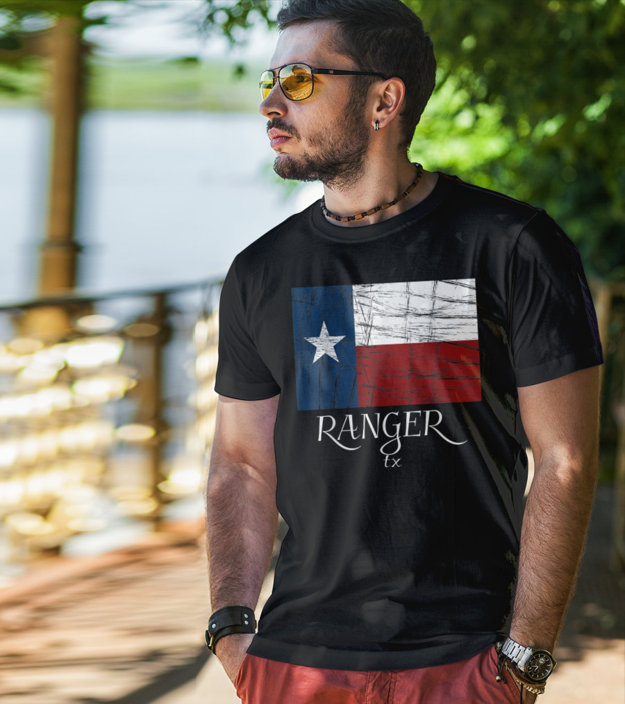 Ranger TX Texas Flag State City T-Shirt