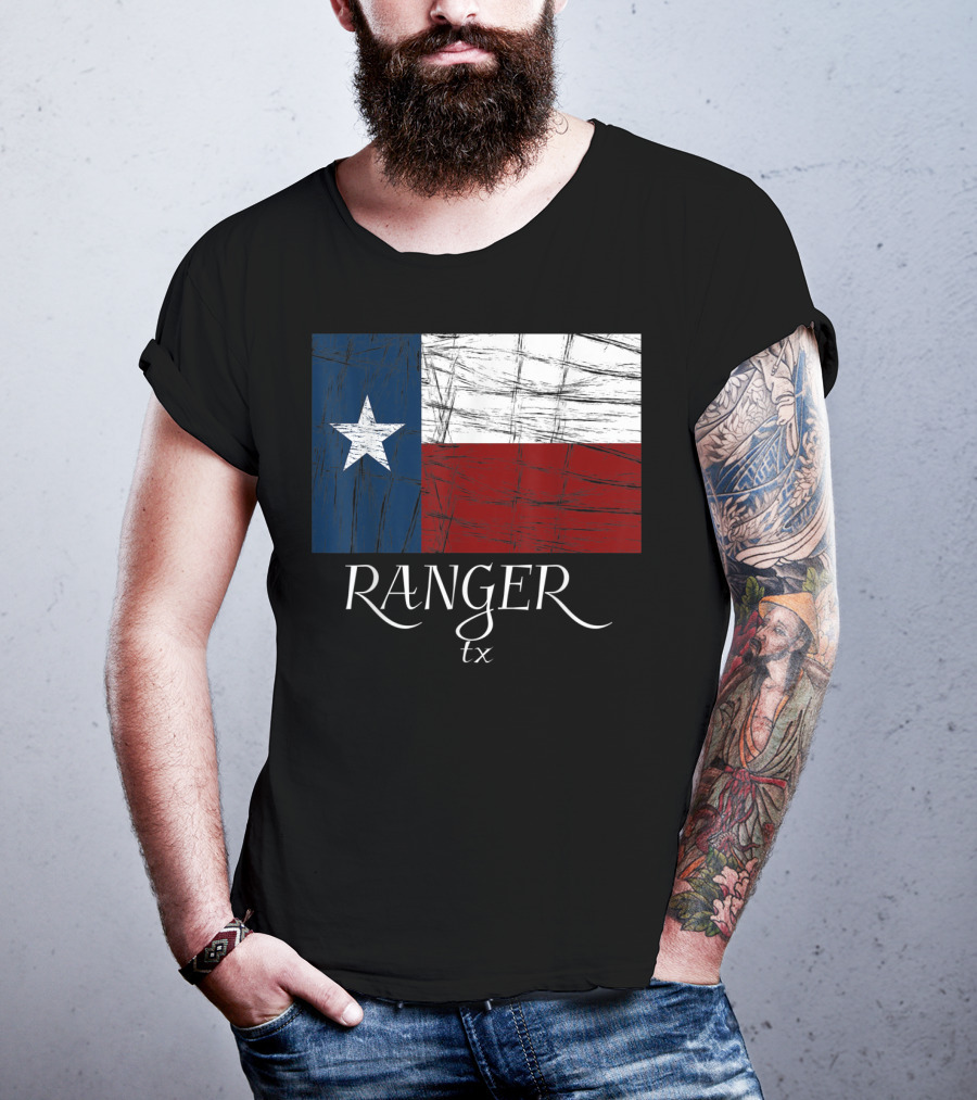 Ranger TX Texas Flag State City T-Shirt