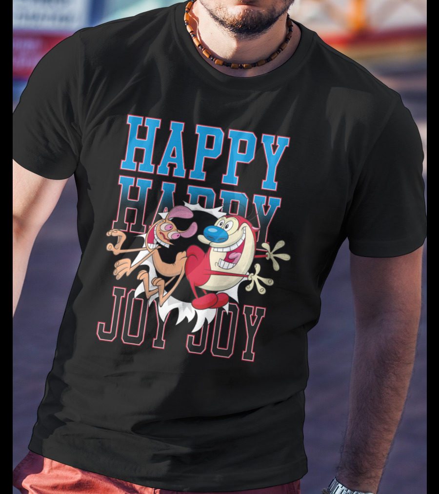 Ren And Stimpy Happy Happy Joy Joy T-Shirt