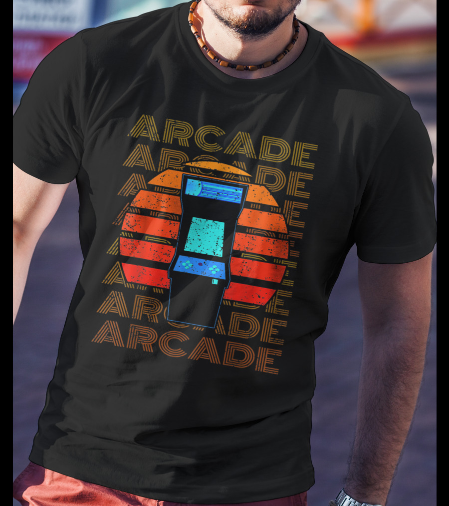 Arcade Retro 80s Video Game Player Gamer T-Shirt