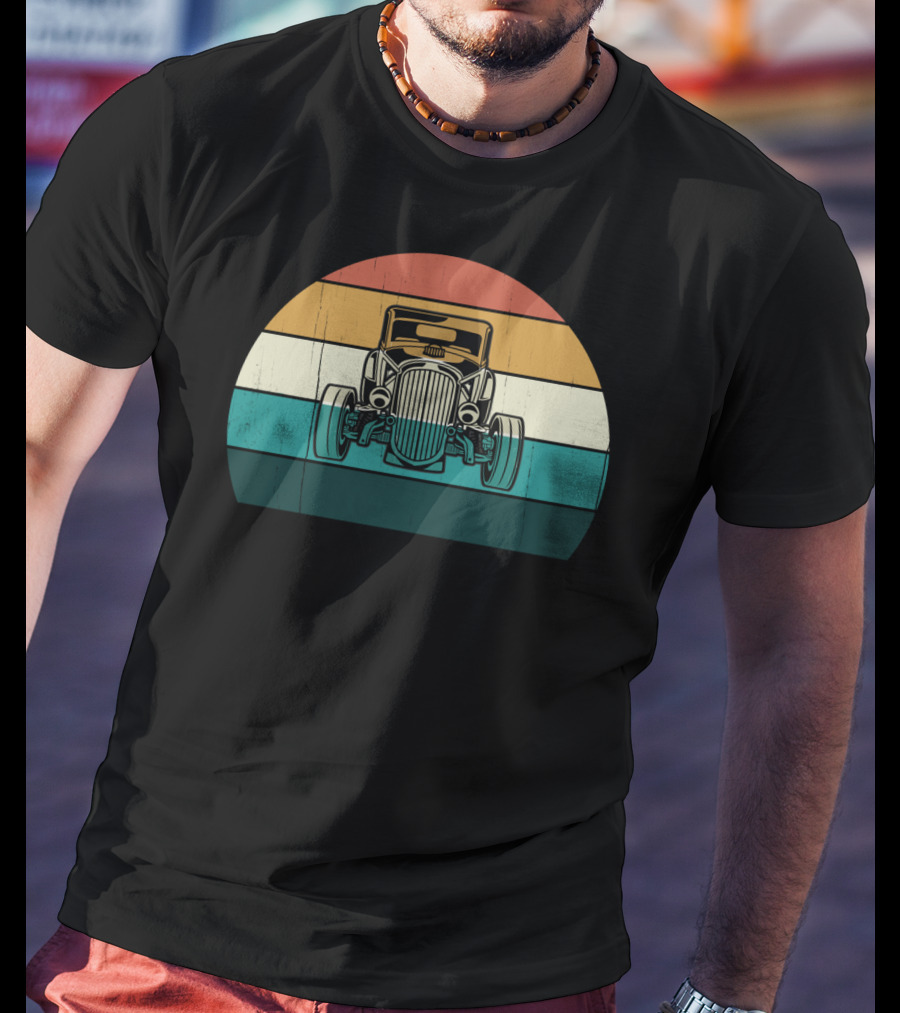 Vintage Retro Hotrod Car Classic Muscle Auto T-Shirt
