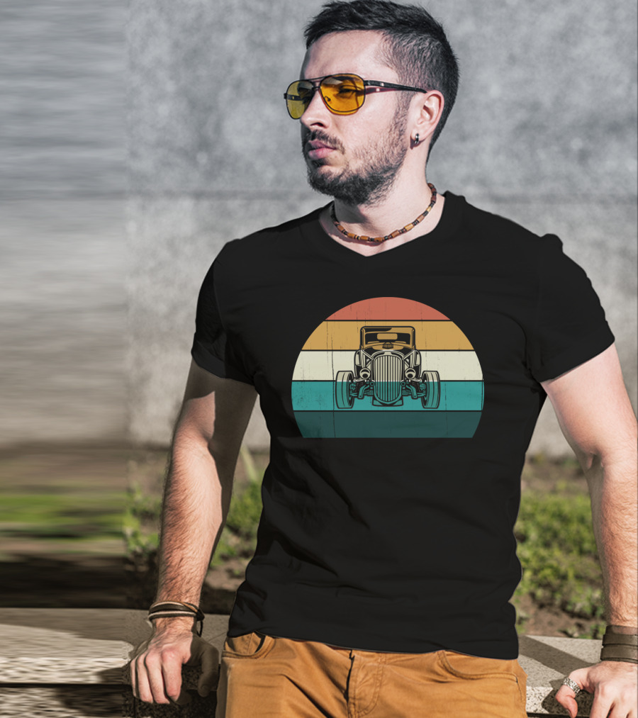 Vintage Retro Hotrod Car Classic Muscle Auto T-Shirt