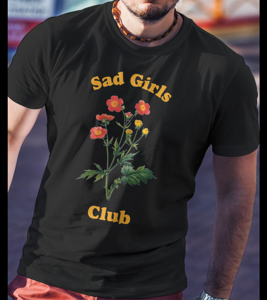 Sad Girls Club Wildflower Aesthetic T-Shirt