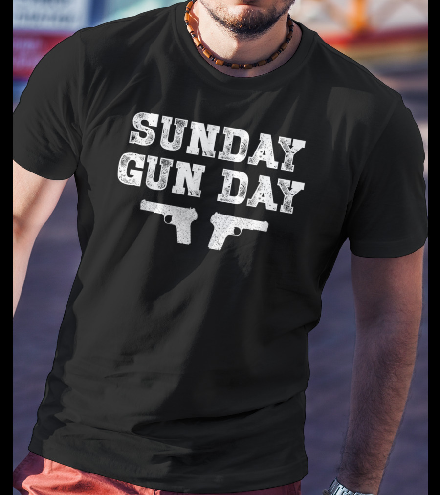 Sunday Gun Day Gun Owner Shooting T-Shirt