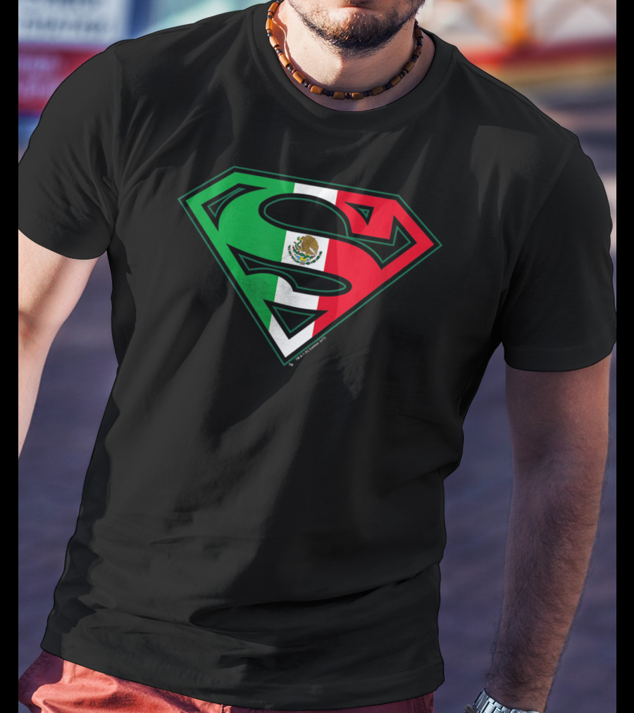 Superman Mexican Flag Emblem T-Shirt
