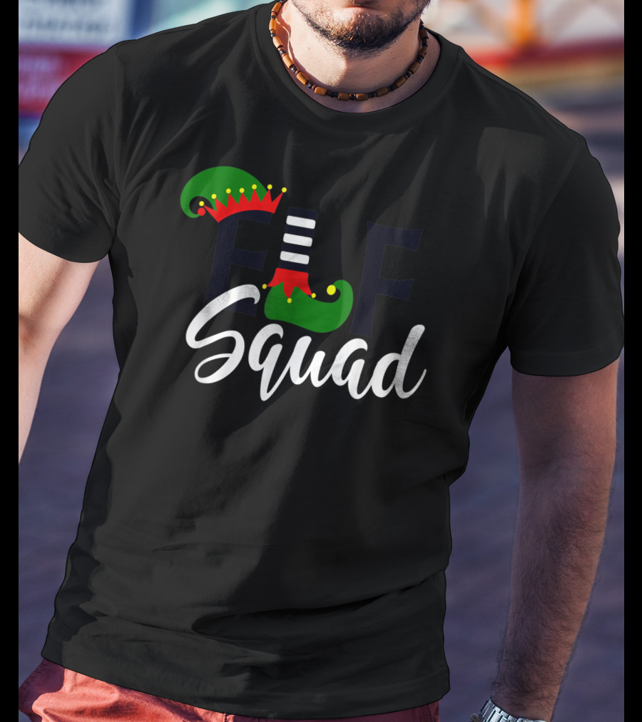 Teachers Elf Squad Christmas Holiday Team Fun T-Shirt