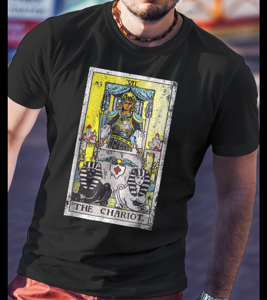 VII The Chariot Tarot Card T-Shirt