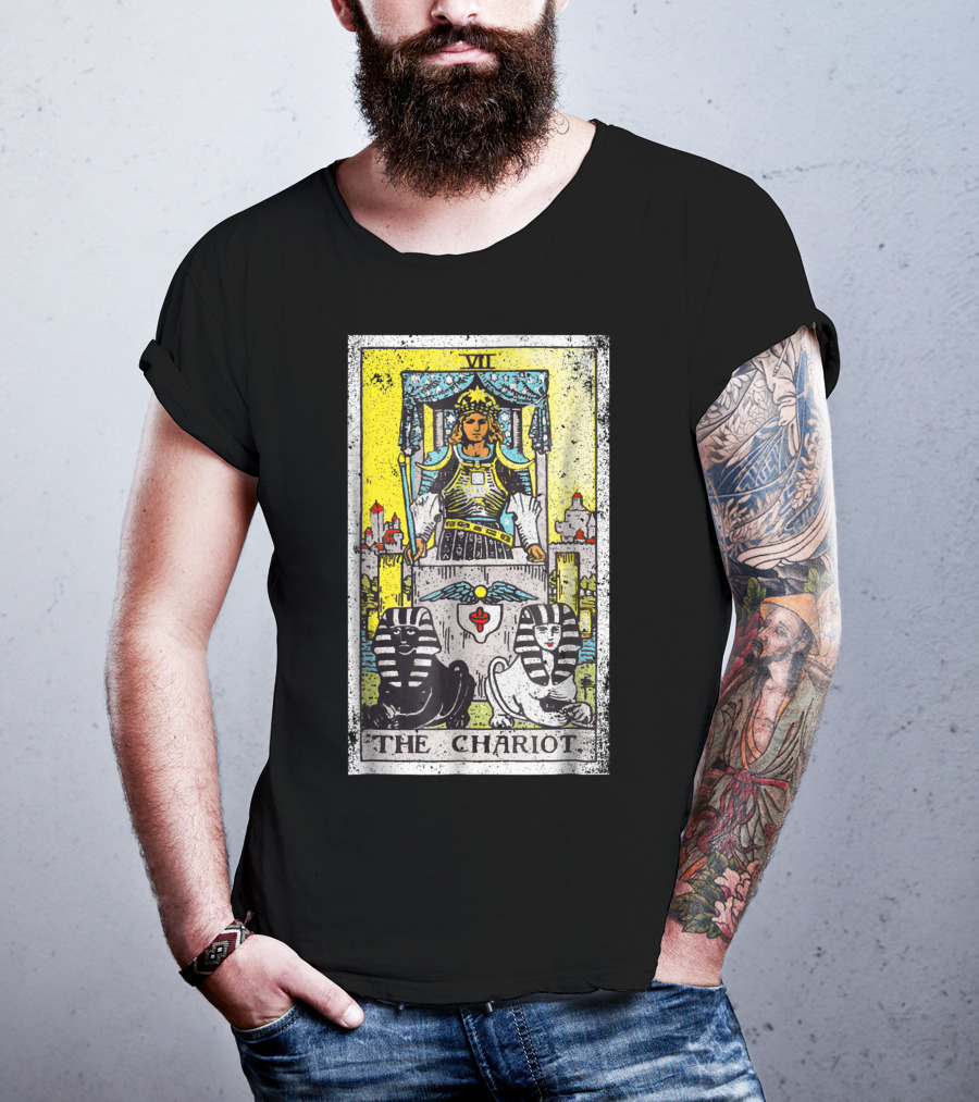 VII The Chariot Tarot Card T-Shirt